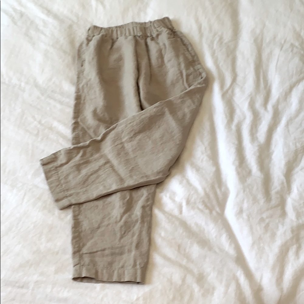 Linen fox pants